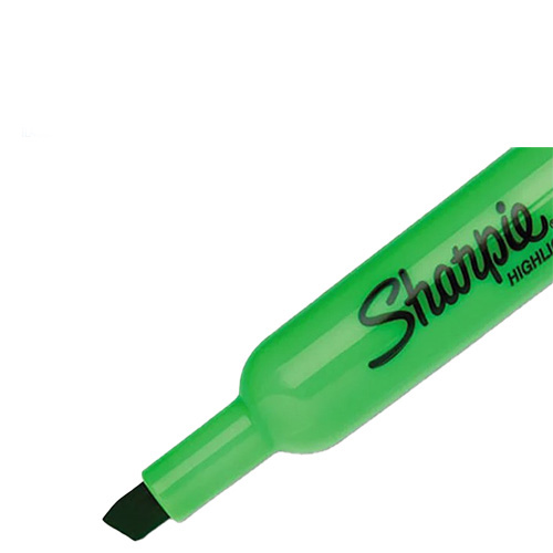 Marcador Sharpie Accent Fluorescente, Color Verde, (1 Pieza)