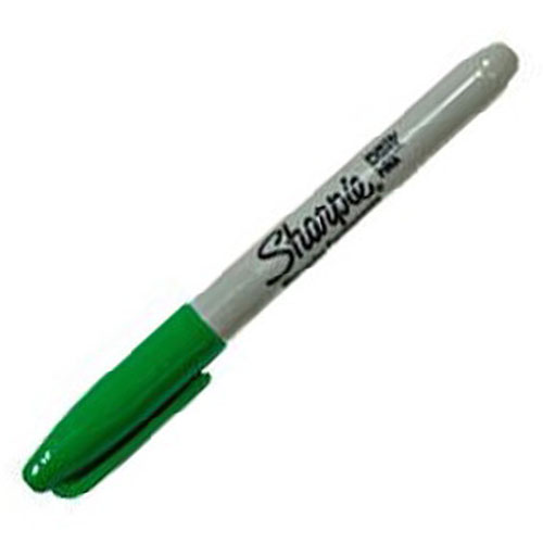 Marcador Sharpie, Punto UltraFino, Color Verde, (1 Pieza)