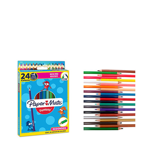 Colores PaperMate C/24 Colores (1 Caja)