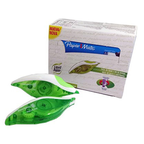 Corrector PapeMate Dryline, En Cinta, Con Grip, (1 Pieza)