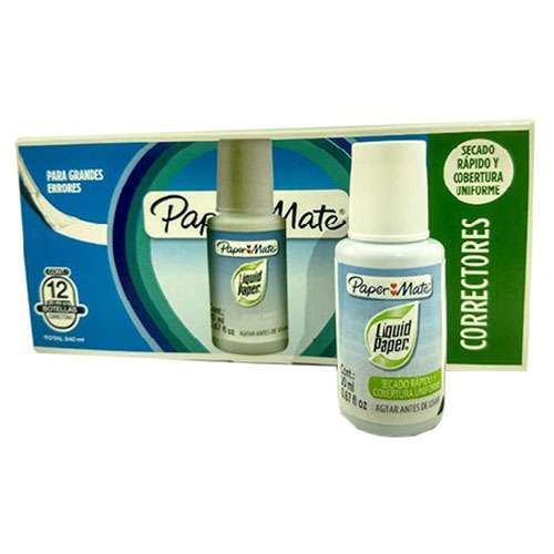 Corrector Liquid Paper Fluid, Frasco, 20 Ml, (1 Pieza)