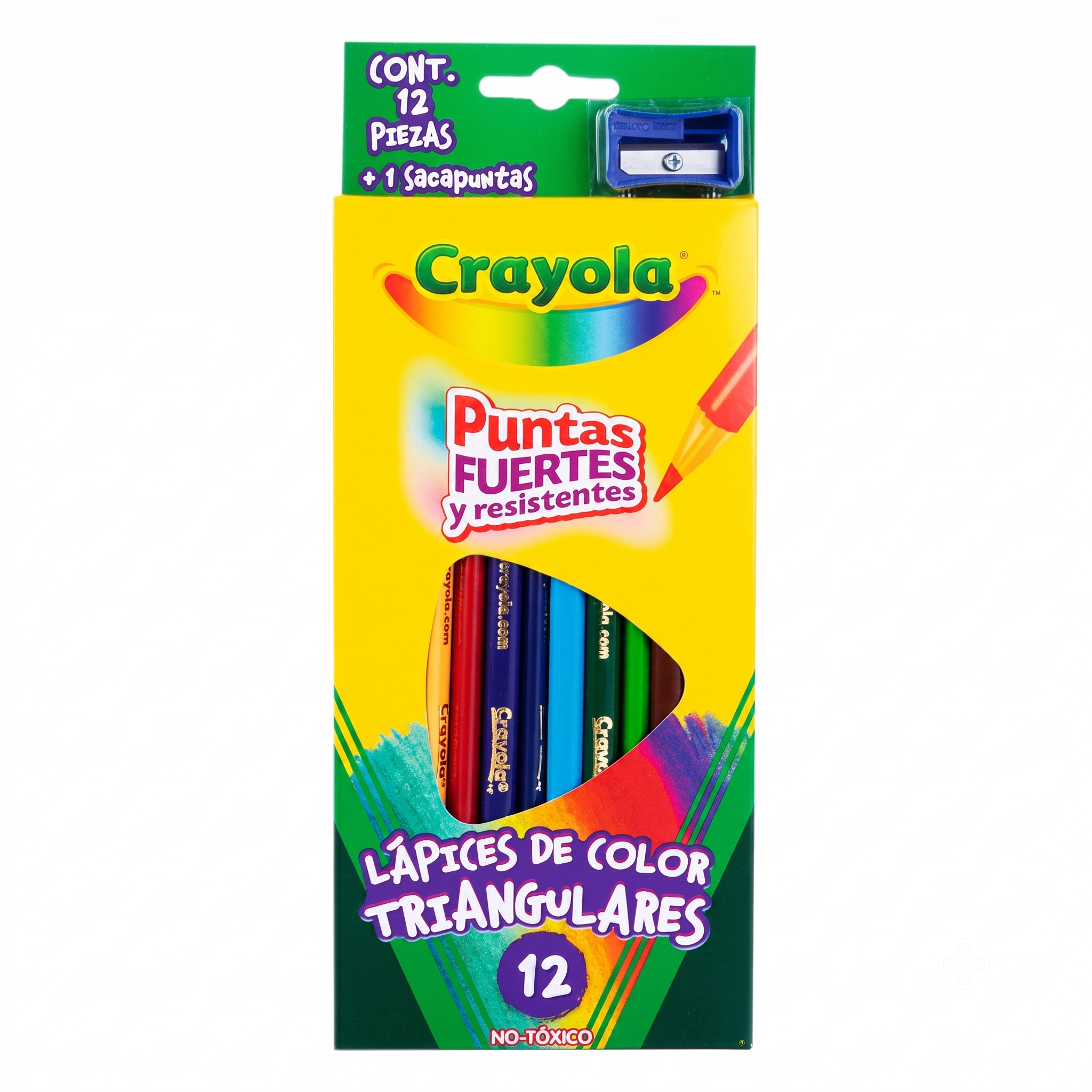 Lápices de Colores Crayola Largos Triangulares C12 Piezas Modelo 684212