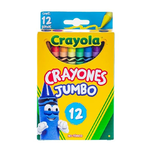 Crayon Crayola Jumbo, Con 12, (1 Pieza)