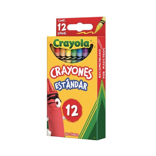 Crayon Crayola, Standart, Con 12 piezas, Modelo: 523012