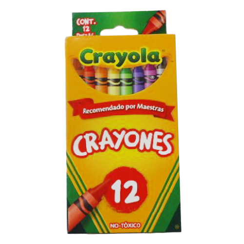 Crayon Crayola, Standart, Con 12 piezas, Modelo: 523012