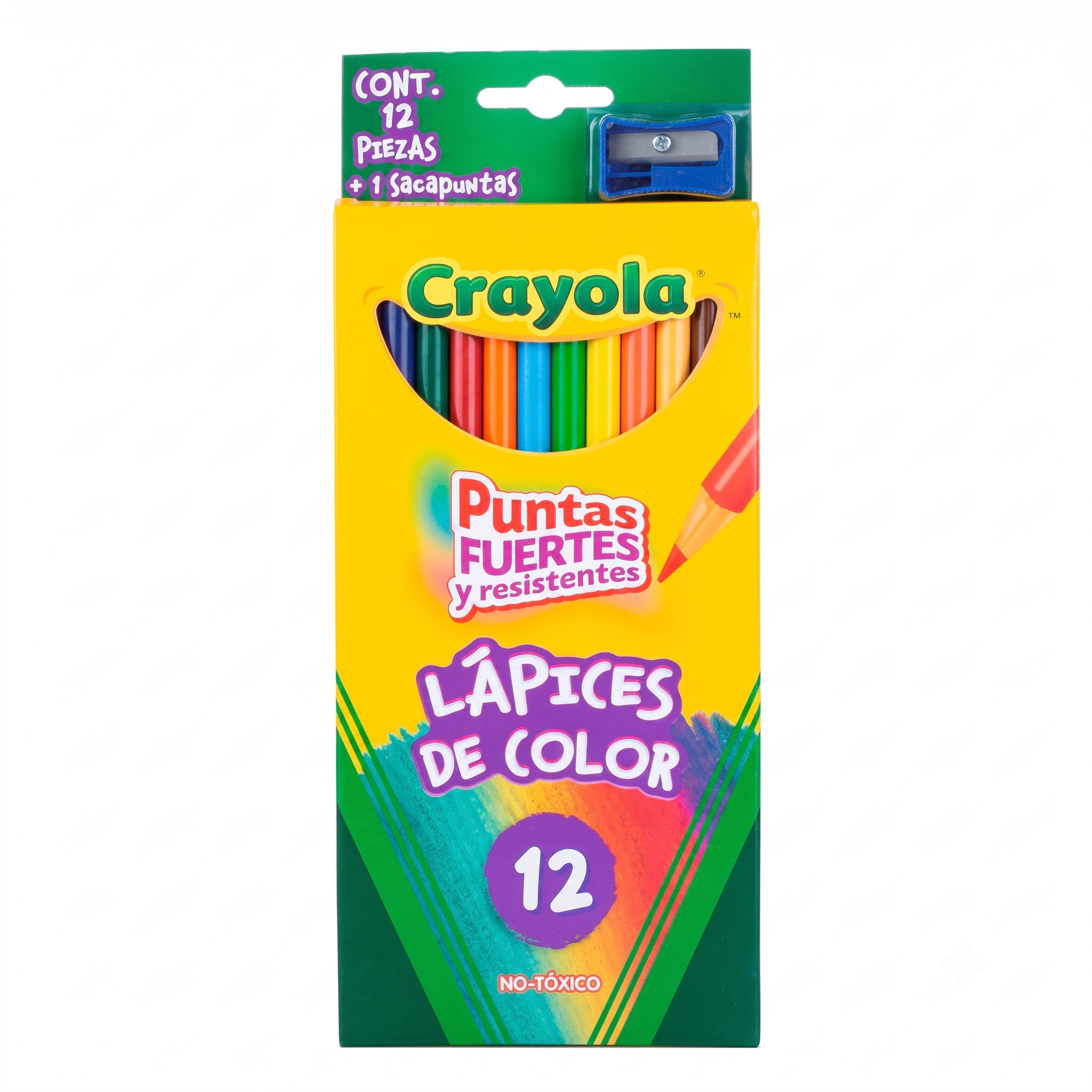 Lápices de Colores Crayola Largos C12 Piezas Modelo 684012
