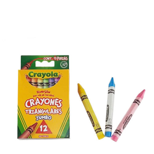 Crayon Crayola Jumbo Triangular, Con 12, (1 Pieza)