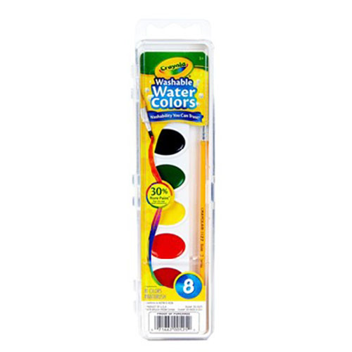 Acuarela Marca Crayola C/8 Pastillas