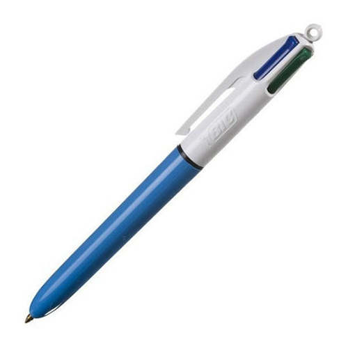 Bolígrafo Marca Bic, 4 Colores P/M, (1 Pieza)