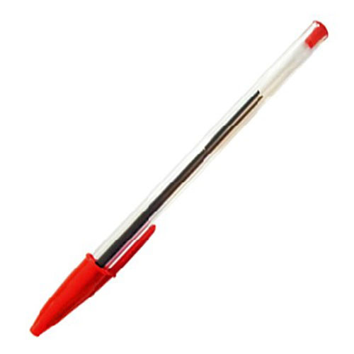 Bolígrafo Bic Dura Más, Punto Mediano, Color Rojo, (1 Pieza)