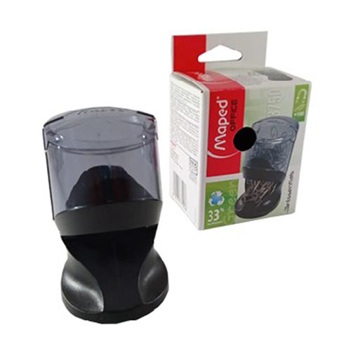 Portaclips Maped C/Imán, Negro, C/100 Clips, (1 Pieza)