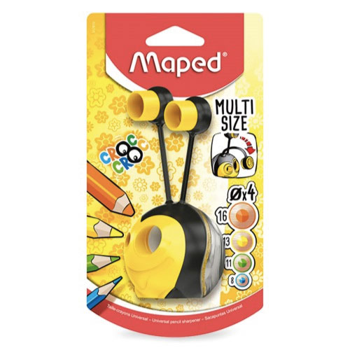 Sacapuntas Maped, Croc Croc, Abeja, (1 Pieza)