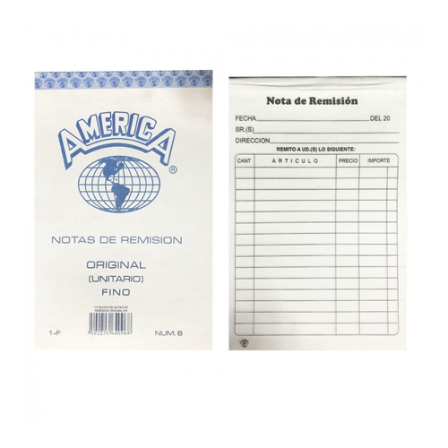 Block América Remisión Original 1F
