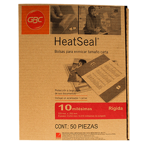 Mica GBC térmica, 10 MLS, tamaño carta, Modelo: 251, 1 Pieza.