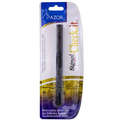 Marcador Check-It, Azor, detector de billetes falsos, Modelo: 3210, 1 Pieza.