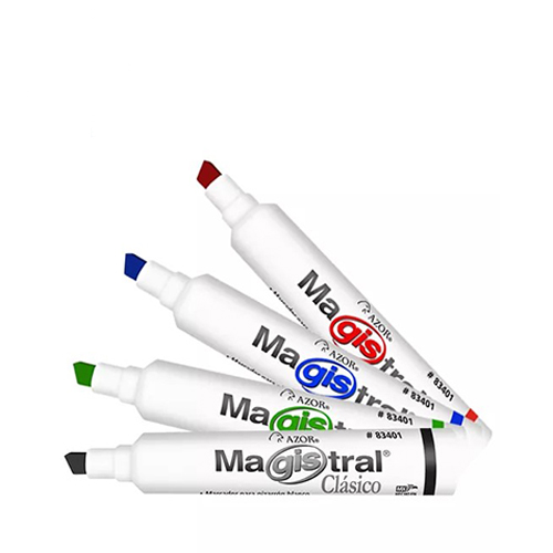 Marcador Magistral, Para Pintarron, Colores Surtidos, (1 Paquete)