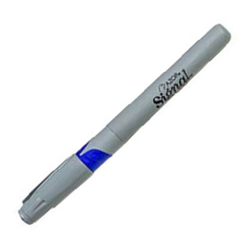 Marcador Signal Permanente, Punto UltraFino, Azul, (1 Pieza)