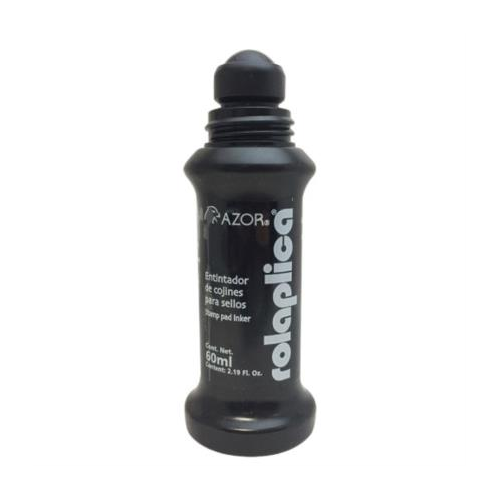 Tinta Rolaplica con Canica 60 cc Negra 587NE