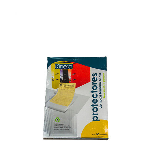Protector Kinera, Tamaño Oficio, 50 Protectores, (1 Pieza)