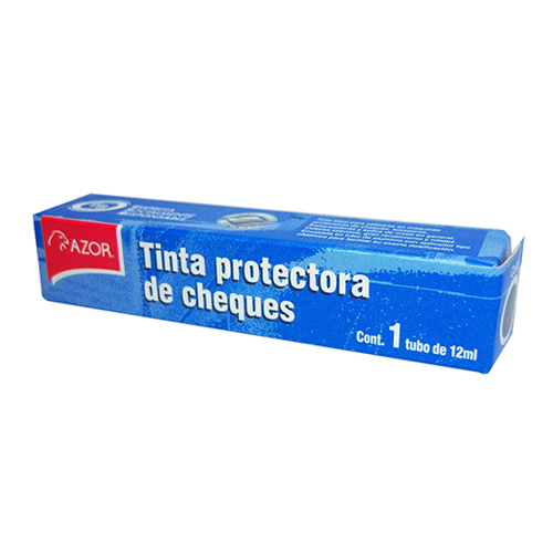 Tinta AzorStafford para Cheques y Foliador 12 ml Azul