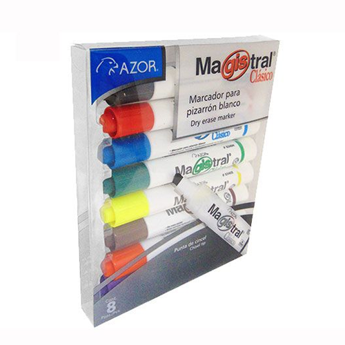 Marcador Magistral Clásico Borrable C/8 83478