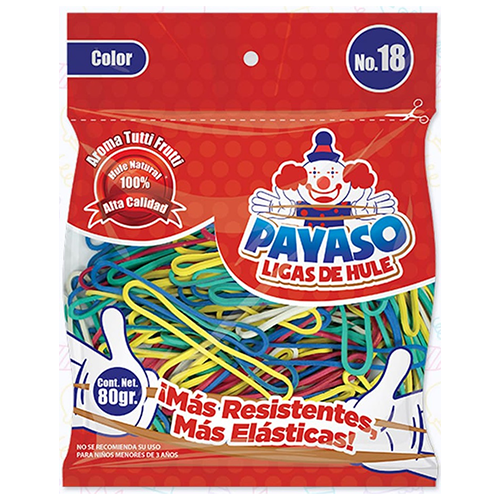 Liga Payaso de colores, bolsa con 80GRS, #18