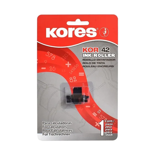 Rodillo Entintador Kores KOR42 Negro/Rojo (IR-40T) para Calculadora