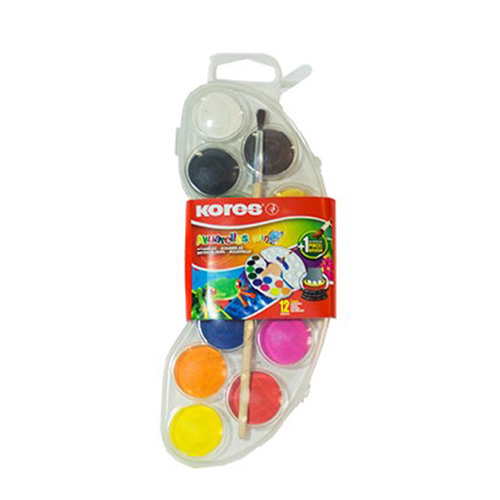 Acuarela Kores Mini c/12 Pastillas (1 Pieza)