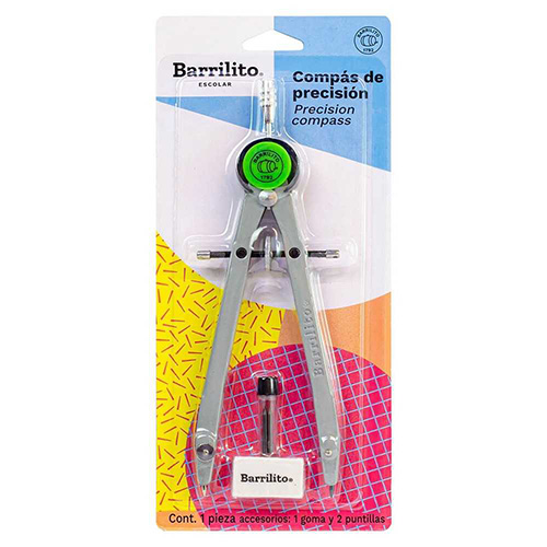 Compas Barrilito de precisión, Acero, (1 Pieza)