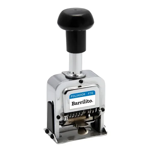 Foliador Barrilito F-70, 6 Dígitos