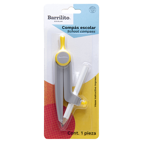 Compas Barrilito Escolar, Mod. 100, (1 pieza)