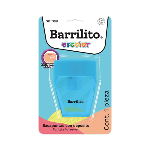 Sacapuntas Barrilito, 1 Deposito, (1 Pieza)
