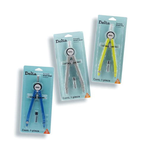 Compas Delta, Brazo largo, (1 Pieza)