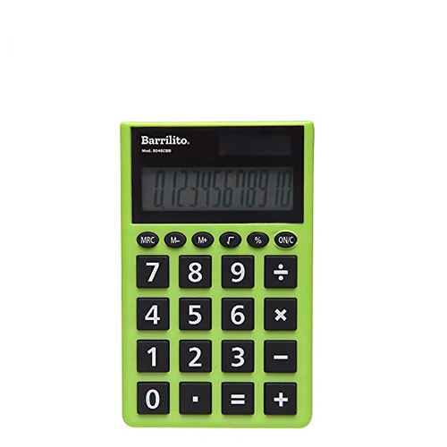 Calculadora Barrilito De Bolsillo,12 Dígitos, Modelo 8046CBB, (1 Pieza)

