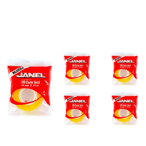 Cinta Janel, 12mm x 10m, Modelo: T119, (1 Pieza)