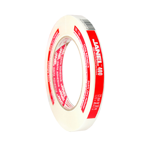 Cinta Janel T-400 Doble Capa Poliéster 12 mm x 50 m