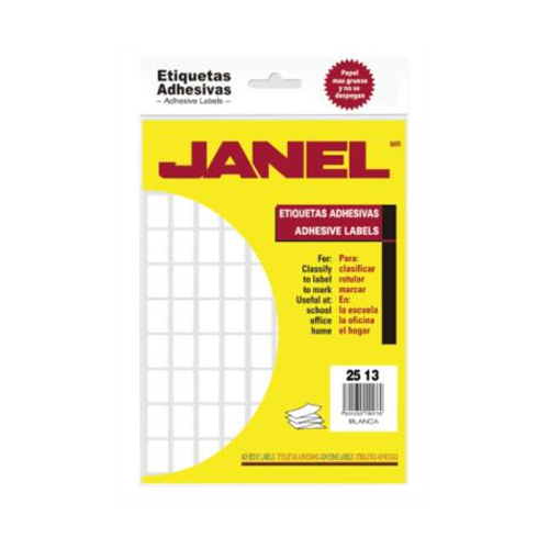 Etiqueta Janel #8 (25 x 13 mm)
