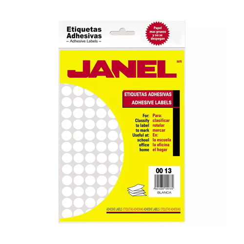 Etiqueta Janel #9 (00 x 13 mm)