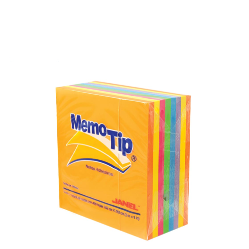 Cubo Janel, Memotip,3x3, Colores Neon, (1 Pieza)