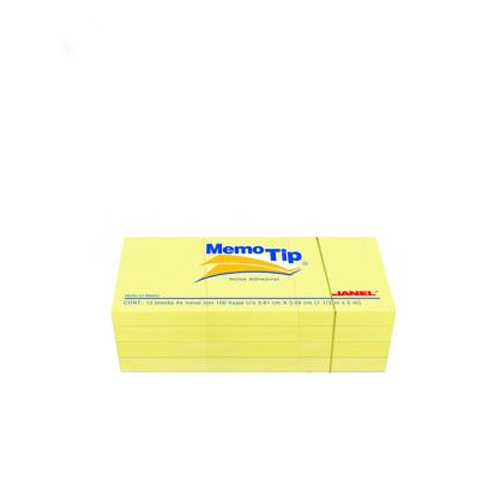 Notas Adhesivas, Janel, 2x3, Amarillo, (1 Pieza)