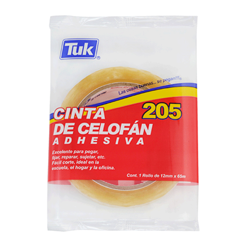 Cinta TUK, 12 x 65, Plastica, Modelo: T-205, (1 Pieza)