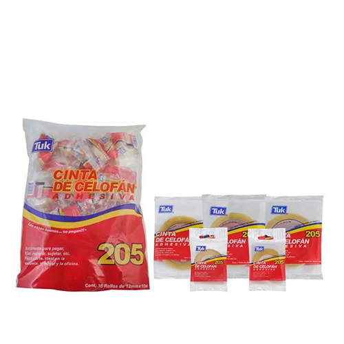 Cinta Tuk, 18mm x 33m, Modelo: T205, (1 Pieza)