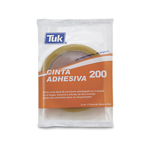 Cinta Tuk, 18mm x 65m, Modelo: T200, (1 Pieza)