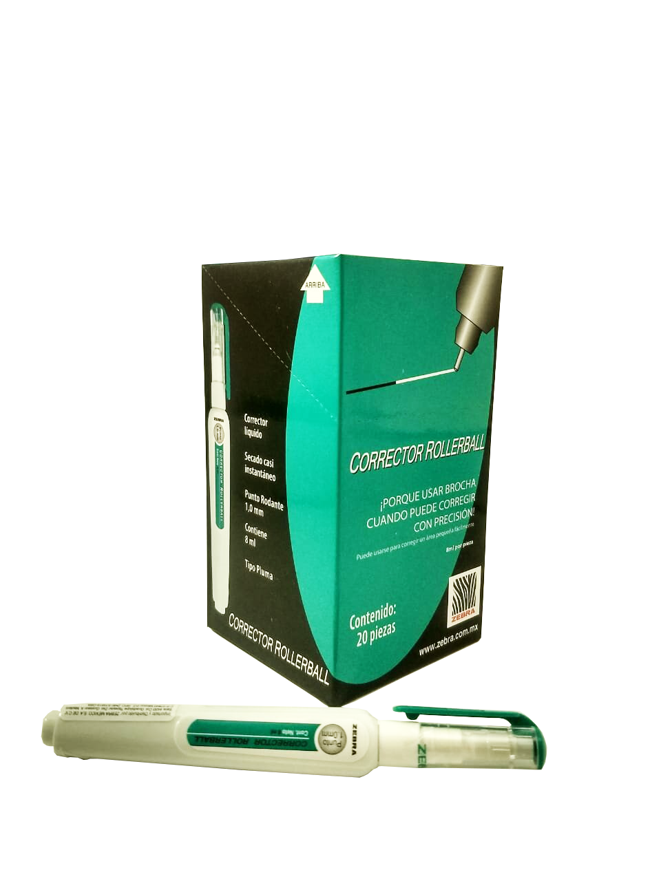 Corrector Zebra 2000, Tipo Pluma, 8 Ml, (1 Pieza)