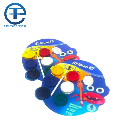 Acuarela Pelikan Infantil C/6 Pastillas (1 Pieza)