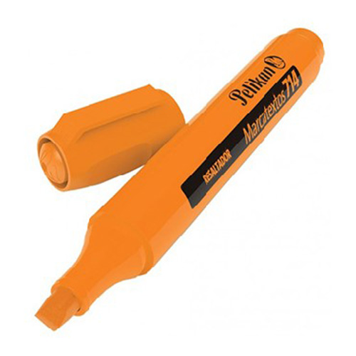 Marcador Fluorescente Pelikan, Color Naranja, Mod. 714, (1 Pieza)