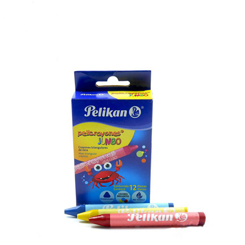 Crayon Pelikan Jumbo Triangular, Con 12, (1 Pieza)