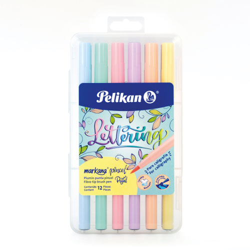 Plumón Markana Pelikan, Colores pastel, C/12, (1 Caja)