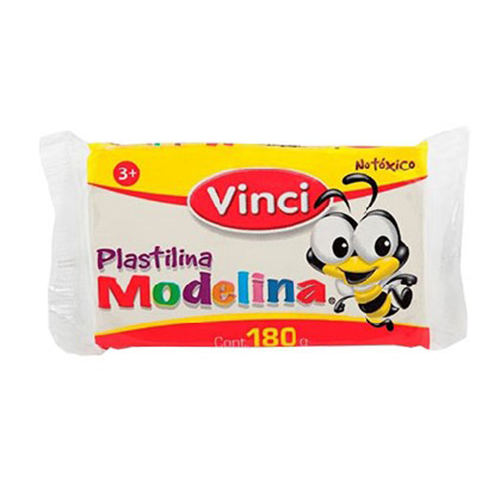 Plastilina Vinci, 180 Gramos, Blanco,(1 Barra)
