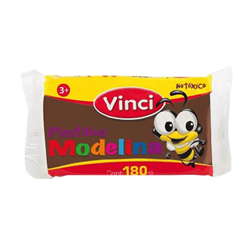 Plastilina Vinci, 180 Gramos, Café,(1 Barra)